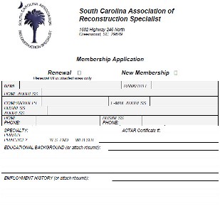 SCARS Membership Application Form